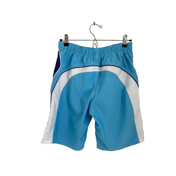 Boy's Swim Trunks Black Dog Size 16/18 Light Blue Black - Picture 2 of 7